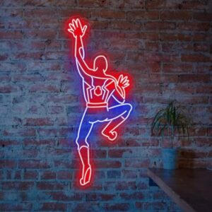 Neon Retro Spiderman Signs