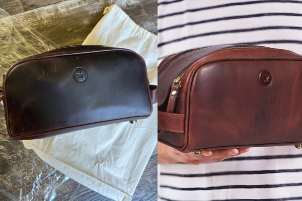 Original picture Leather Toiletry Bag